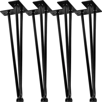 Produktbild von 4er Set Haarnadelbeine Tischbeine Möbelfüße Möbelbeine Haarnadel Hairpin Legs