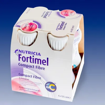 Obrázok produktu pre Fortimel Compact Fibre 8x4x125ml Jahoda