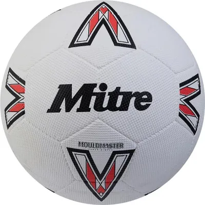 Produktbild von Mitre - "2024" Fußball Mit erhabenen Punkten CS1940 (5) (Weiß/Schwarz/Rot)