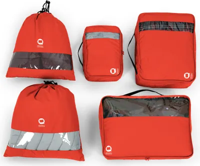 Produktbild von Packhilfe Reise Organizer-Set 5-teilig, Koffer-Organizer Packtaschen Packing Cubes Bags, Packwürfel wasserfest Kleidung Aufbewahrungstaschen