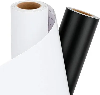 Immagine prodotto di Pellicola vinilica per plotter - Nero e bianco - Set da 2 - 30,5 cm x 458 cm