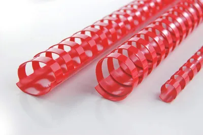 Produktbild von GBC CombBind Plastikbinderücken, rot, 10mm (100), Rot, 65 Blätter, Polyvinylchlorid (PVC), A4, 100 Stück(e)