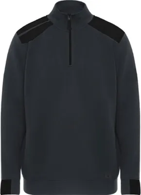 Produktbild von Roly Workwear SU8413 | Troyer Sweatshirt Maverick S bis 3XL - Farbe: Lead 23/Black 02 - Größe: M