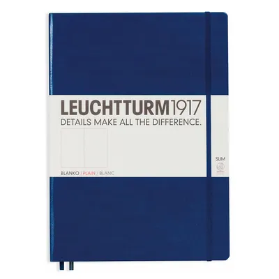 Produktbild von Leuchtturm1917 Notizbuch A4 slim marine blanko