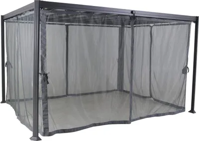 Produktbild von Moskitonetz für pergola "belize" mit latten 3x3,8m schiefer aus polyester  - Hespéride