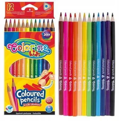 Image de Craies triangulaires Colorino - 12 couleurs