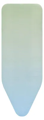 Image de Housse de table à repasser taille C 124x38cm avec sous-couche 8mm bleu-vert