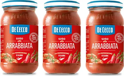 Produktbild von 3x De Cecco Sugo all'Arrabbiata con Peperoncino di Calabria Sauce mit Kalabrische Chili 100% italienische Tomaten 200g