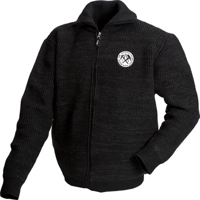 Produktbild von JOB Dachdecker-Strickjacke Mannheim schieferschwarz M