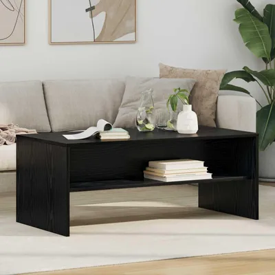 Imagen del producto de Mesa de centro exclusiva, color , con aspecto de roble, dimensiones 100 x 50 x 40 cm, fabricada en material de madera