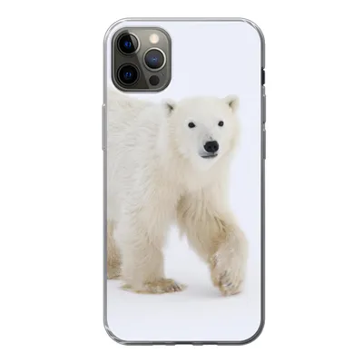 Produktbild von MuchoWow® Handyhülle Schutzhülle Hülle für iPhone 13 Pro Max Eisbär - Schnee - Weiß Silikon Softcase Handy Hülle - Mobiltelefon