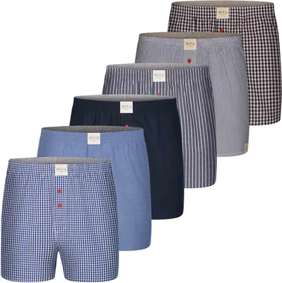 Produktbild von Phil & Co. Berlin Herren Boxer 6-Pack Classics - Multicolour - Größe XL