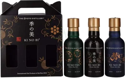 Produktbild von KI NO BI³ Kyoto Dry Gin Set 3x0,2l 48,40 %  0,60 Liter