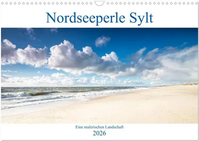 Produktbild von Nordseeperle Sylt (Wandkalender 2026 DIN A3 quer), CALVENDO Monatskalender