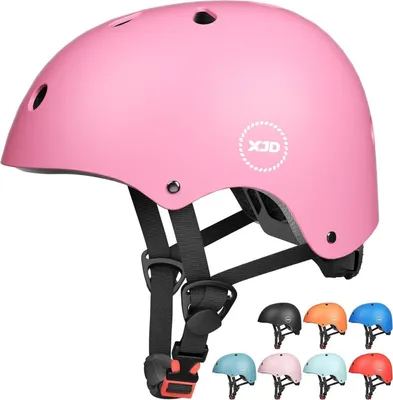 Image de XJD Enfants Jeunes Casque Vélo Rose  CE Multisport 48-54 cm 3-13 ans