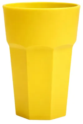 Produktbild von Plasticforte unzerbrechliches Trinkglas - Kunststoff - gelb - 520 ml - Trinkglaser - 9 x 13 cm