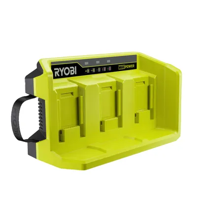 Produktbild von RYOBI Ladegerät RY36C3PA MAX POWER 36V, Charger, Ladestation für RYOBI 36 Volt Akkus, Ladestrom 4 A, 3 Steckplätze