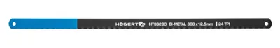 Produktbild von Sägeblätter für Metall, 24TPI, 12.5 mm, HSS, Bi-metal 300 mm, 2 Stck., M2+6150, 58--64 HRC, Biemetal Sägeblatt – Säge Högert Technik