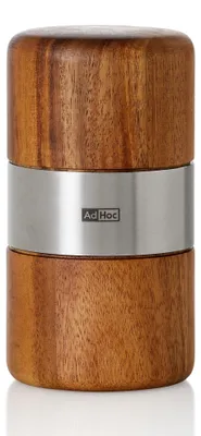 Muskatmühle mit Edelstahlklinge, Aromaschutzkappe, Acaciaholz, braun
