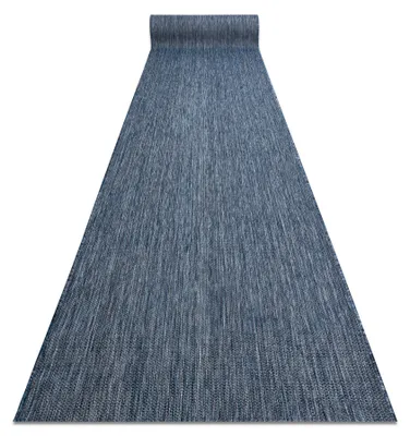 Zdjęcie produktu dla Chodnik SZNURKOWY SIZAL SION Melanż płaskie tkanie navy granat 100cm niebieski 100x930 cm