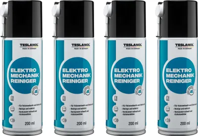 Zdjęcie produktu dla TESLANOL 26017 Spray do czyszczenia elektromechanicznego, 200 ml, 4 sztuki