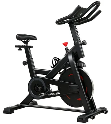 Produktbild von Heimtrainer Fahrrad Höhenverstellbar Hometrainer mit APP Magnetwiderstand LCD-Monitor verstellbar Lenker Handyhalter