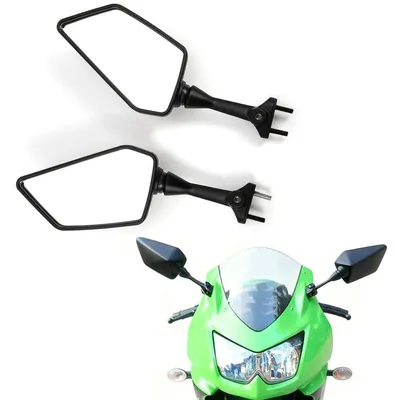 Image de Rétroviseur de moto, rétroviseur latéral pour Yamaha 250R EX250, modèles 2008-2013, en aluminium, compatible avec ABS