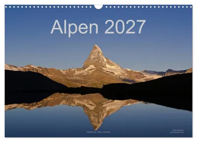 Produktbild von Alpen (Wandkalender 2027 DIN A3 quer), CALVENDO Monatskalender
