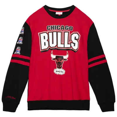 Produktbild von Mitchell & Ness Fleece Pullover - PATCHES Chicago Bulls - XL