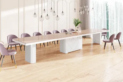 Produktbild von Design Esstisch Tisch HEK-111 XXL ausziehbar 180 bis 468 cm