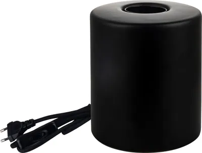 Produktbild von LUXULA Tischleuchte, JAR, Metall, E27, Textilkabel mit Schalter, schwarz