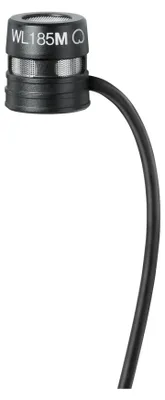 Produktbild von Shure WL185M, Lavalier-/Aufsteckmikrofon, -43 dB, 70 - 20000 Hz, 120,5 dB, 74 dB, 20 dB
