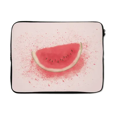 Produktbild von MuchoWow® Laptop Hülle 15 Zoll Wassermelone - Obst - Pastell - Sommer Laptoptasche - Laptoptasche - Sleeve - Rundum-Schutz