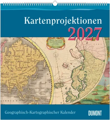 Zdjęcie produktu dla Kalendarz ścienny 2027 - Historyczne mapy krajów, format A3