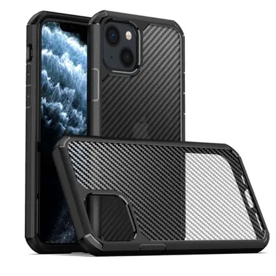 Image de Smartphonica iPhone 14 carbon case - Noir