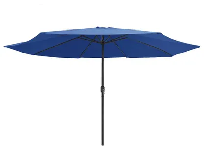 Produktbild von vidaXL Sonnenschirm mit Metall-Mast 390 cm Azurblau