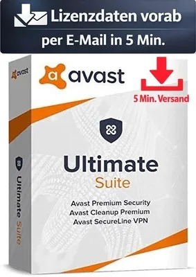 Produktbild von Avast Ultimate Suite (10 Device - 1 Jahr) ESD Antivirus Sicherheit 5 Min. Versand als Download per Mail