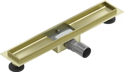 Zdjęcie produktu dla Mexen Flat korpus do odpływu liniowego 60 cm, złoty szczotkowany - 1A15060