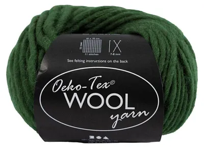 Produktbild von Creativ Company 4824567, Handwerk, Grün, Wolle, 50 m, 100% Wool, 50 g