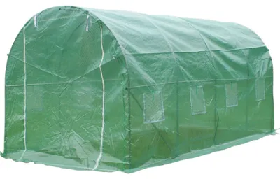 Zdjęcie produktu dla GEKO | Szklarnia, szklarnia foliowa na stalowym fundamencie, 4 x 2,5 x 2 m, folia ochronna odporna na promieniowanie UV