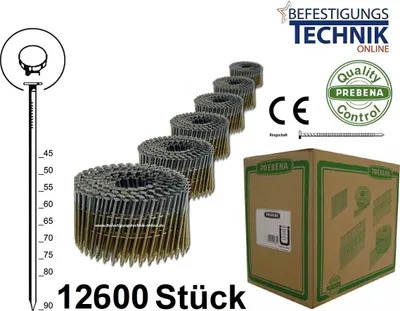 Produktbild von PREBENA Nägel für 5F-CNF57 | PK(12600)NÄGEL CNF21X38 BKRI