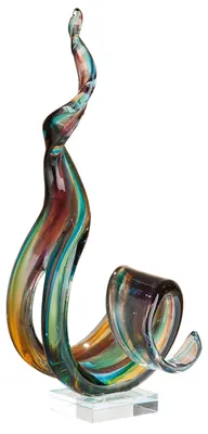 Zdjęcie produktu dla Casablanca Glasart, Skulptur, "Marea", Glas, mehrfarbig, , L. 18 cm, B. 18 cm, H. 39,5 cm 39466