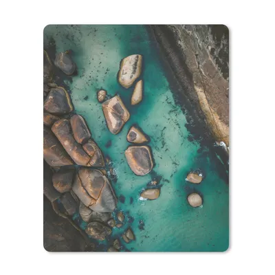 Produktbild von MuchoWow® Mauspad Mousepad Wasser - Steine - Meer 30x40 cm - Mousepads - Maus Mat - Pad - Mausunterlage - Mausmatten
