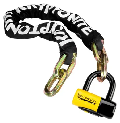 Produktbild von Kryptonite New York Fahgettaboudit 1410 New York Kettenschloss Schwarz  Schwarz One Size