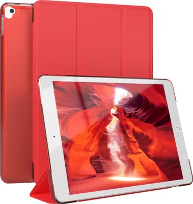 Produktbild von EAZY CASE Smartcase für Apple iPad 10,2" (2019, 2020, 2021) Tabletcase Bookcover Smart Flipcase magnetisch Rot