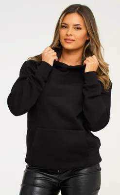Produktbild von behype. Damen Kapuzenpullover BHPERTH Damen Basic Oversized Kapuzensweatshirt Raglan Kapuzenpullover Sweater