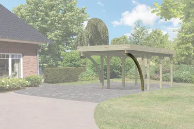 Produktbild von Karibu Rundbogen / Einfahrtsbogen für Carport 9 x 9 cm