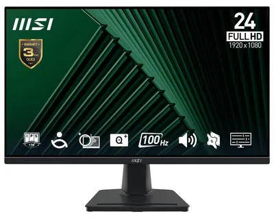 Produktbild von MSI Pro MP245G, 60,5 cm (23.8"), 1920 x 1080 Pixel, Full HD, LCD, 4 ms, Schwarz