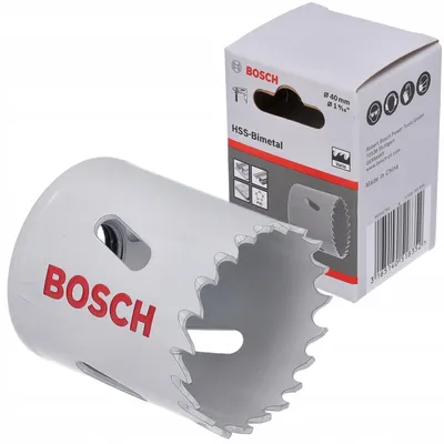 Productafbeelding van Bosch 2 608 580 413, Zelfaanzuigend, Boormachine, Gipsplaat, Metaal, Non-ferrometalen, Kunststof, Zacht hout, Grijs, Snelstaal (HSS), Snelstaal (HSS)
