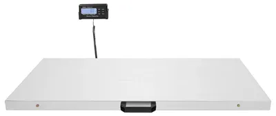 Image de Balance pour animaux - Balance vétérinaire numérique pour animaux de compagnie - Capacité de 300 kg - Grand plateau - 3 unités de mesure : kg/g/oz - Fonction tare - Écran LCD - Surface robuste en PU